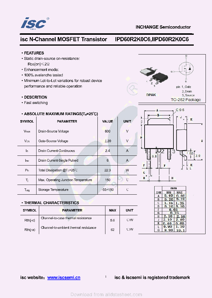 IPD60R2K0C6_8972578.PDF Datasheet