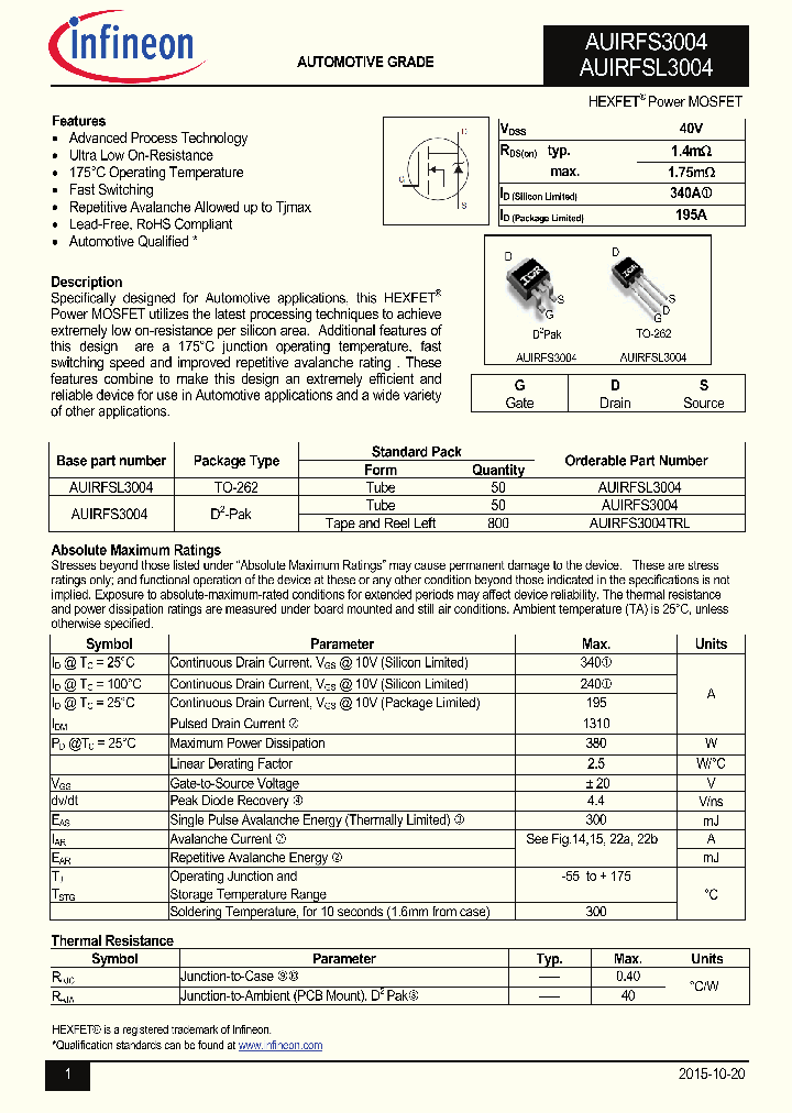 AUIRFSL3004_8973074.PDF Datasheet