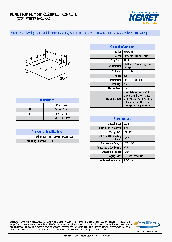 C1210W104KCRACTU_8974128.PDF Datasheet