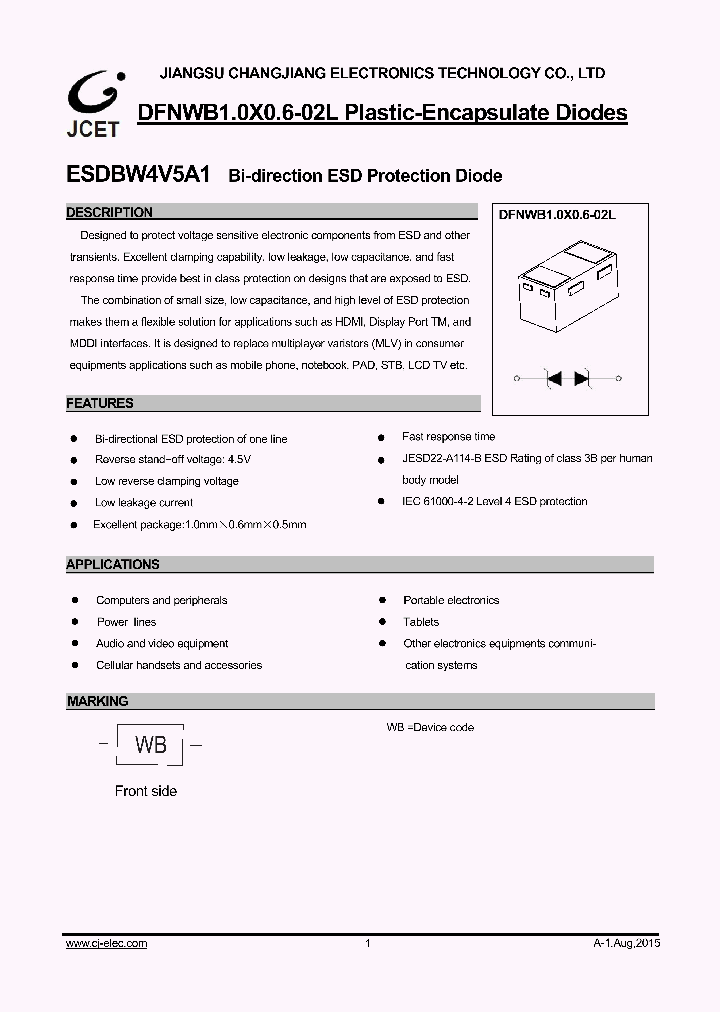 ESDBW4V5A1_8973459.PDF Datasheet