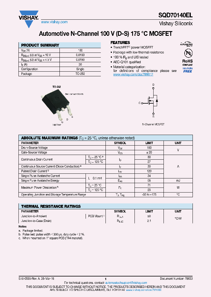 SQD25N06-22L_8976694.PDF Datasheet