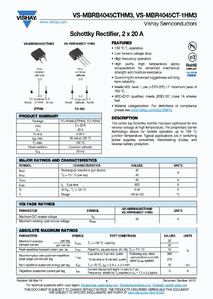 VS-MBRB4045CTHM3_8978936.PDF Datasheet