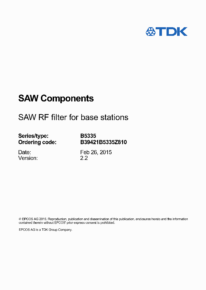 B39421B5335Z810_8979807.PDF Datasheet