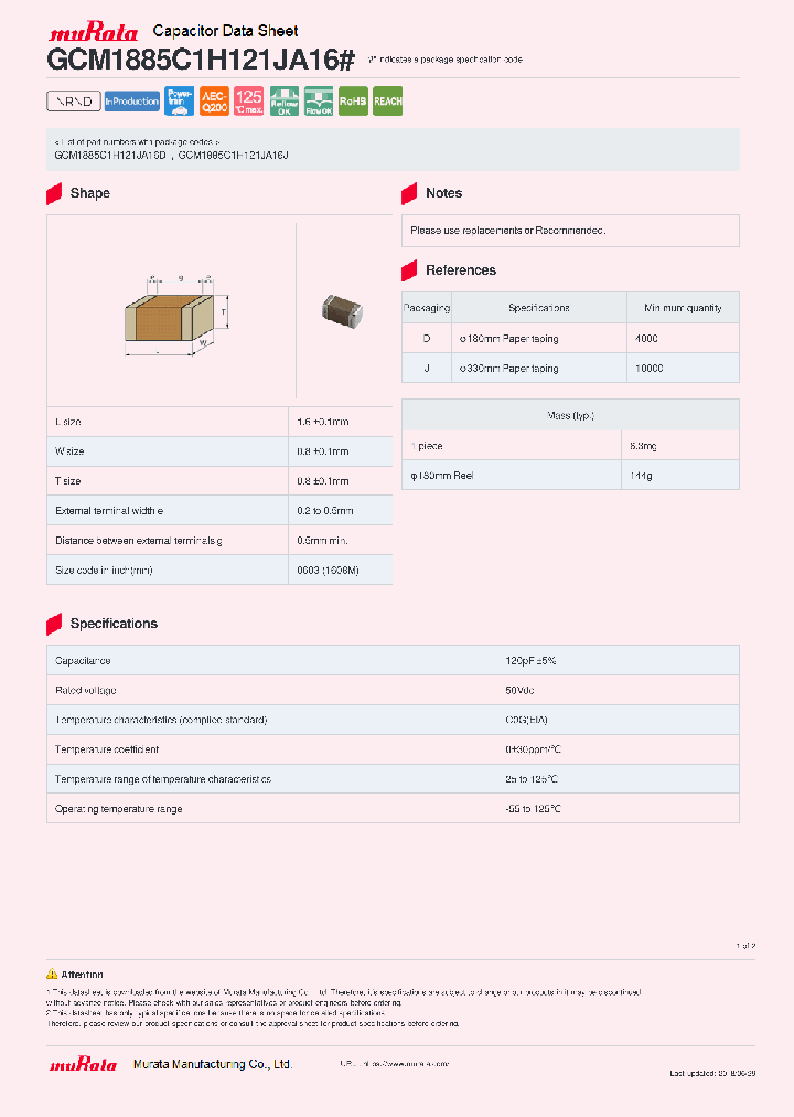 GCM1885C1H121JA16_8979817.PDF Datasheet