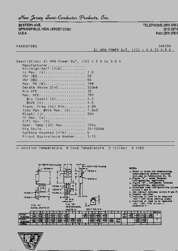 2N6290_8980200.PDF Datasheet