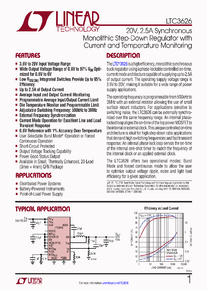 LTC3626_8980707.PDF Datasheet