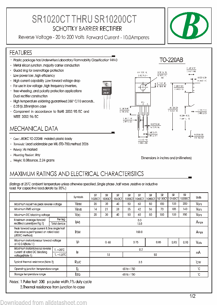 SR1060CT-10A-TO-220AB_8980743.PDF Datasheet