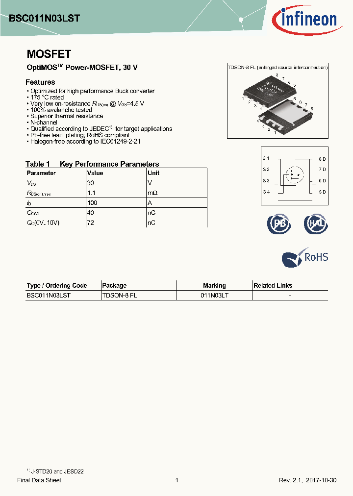 BSC011N03LST_8981293.PDF Datasheet