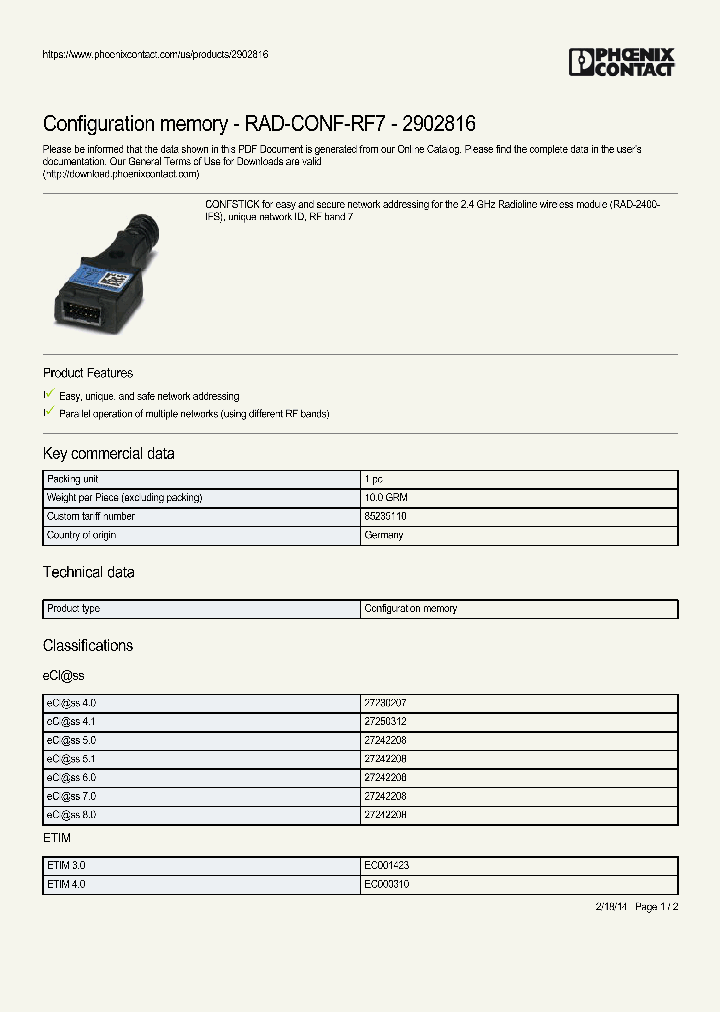 RAD-CONF-RF7_8982368.PDF Datasheet