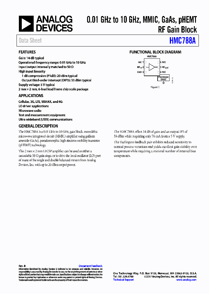 HMC788ALP2ETR_8990160.PDF Datasheet