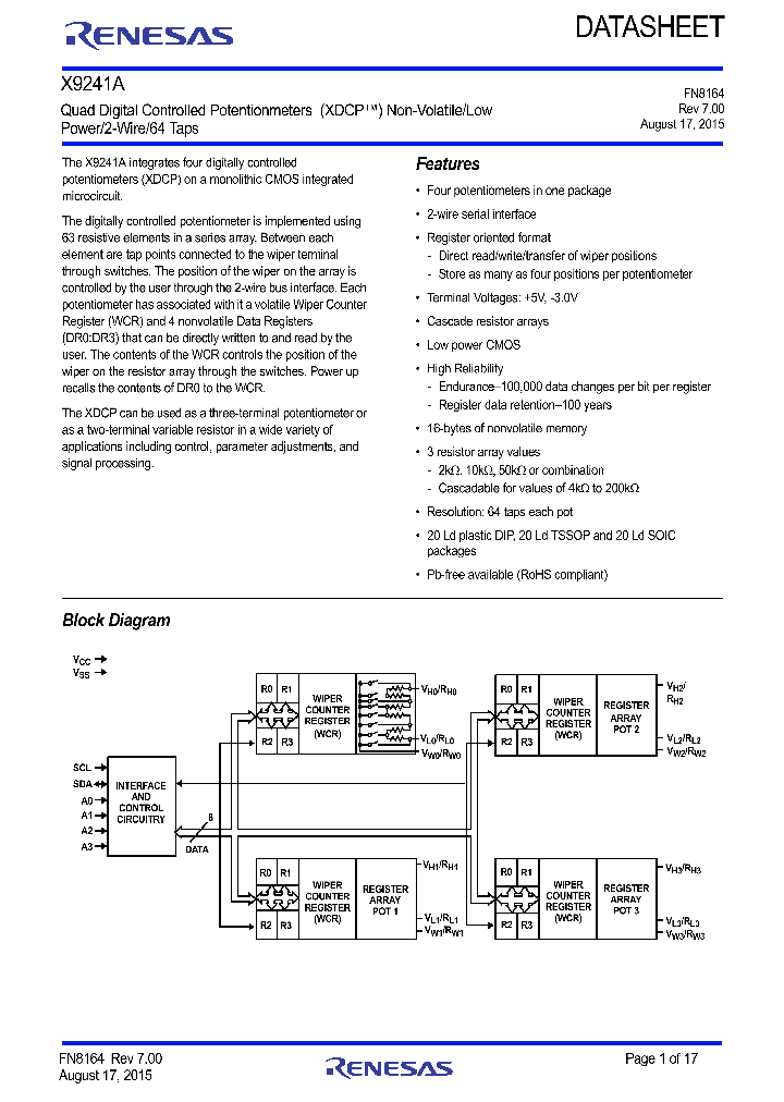 X9241AMSIZ_8990887.PDF Datasheet