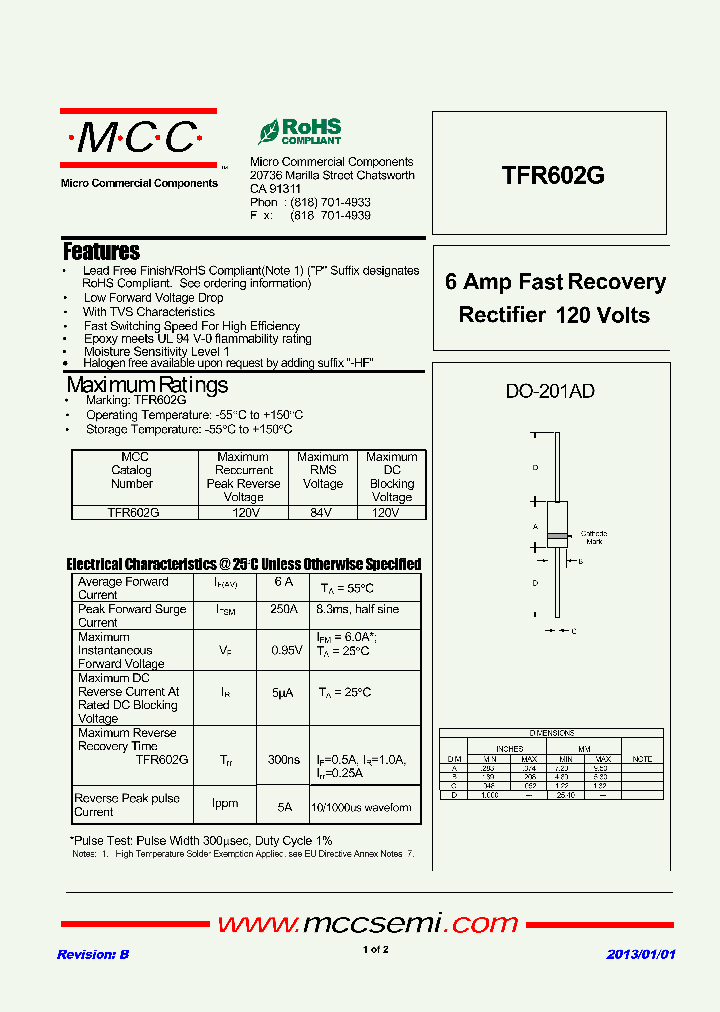 TFR602G-13_8991458.PDF Datasheet