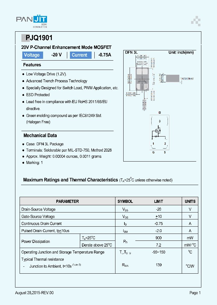 PJQ1901_8993485.PDF Datasheet