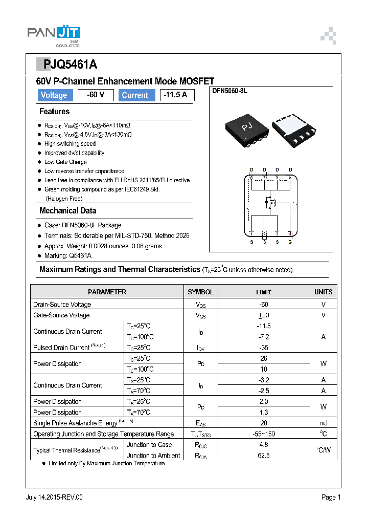 PJQ5461A_8993490.PDF Datasheet