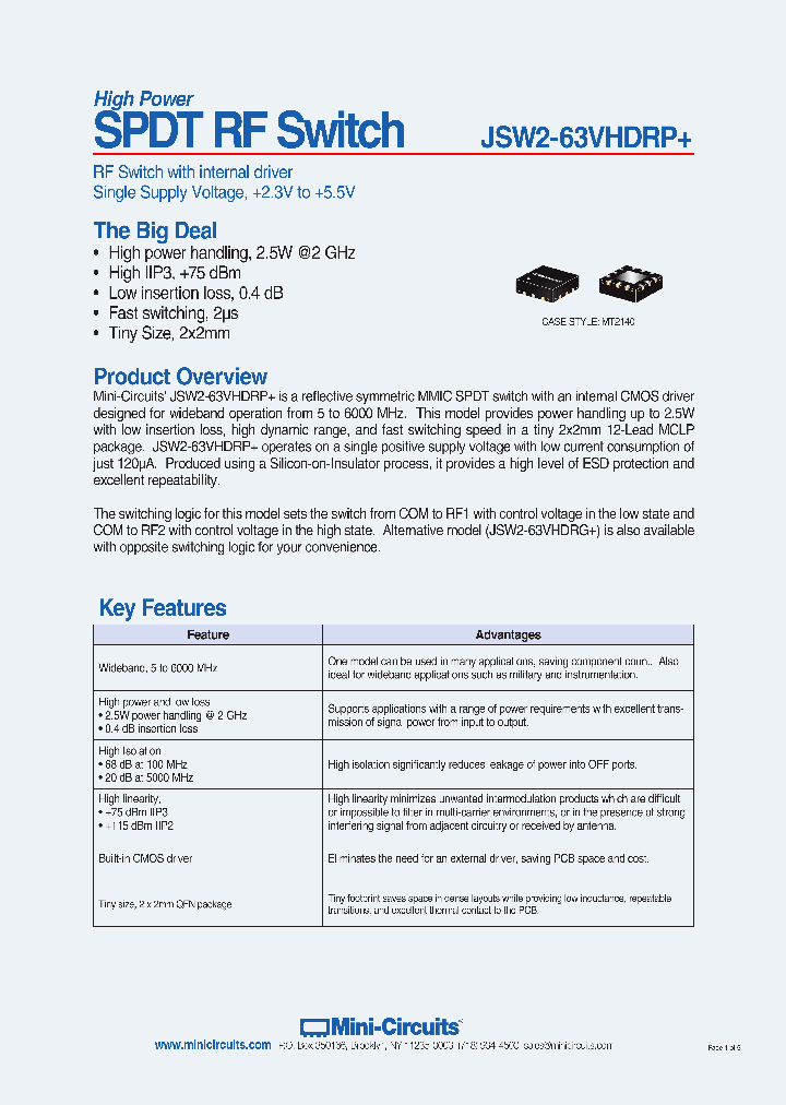 JSW2-63VHDRP_8997514.PDF Datasheet