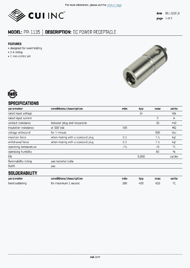 PR-1135_8997937.PDF Datasheet