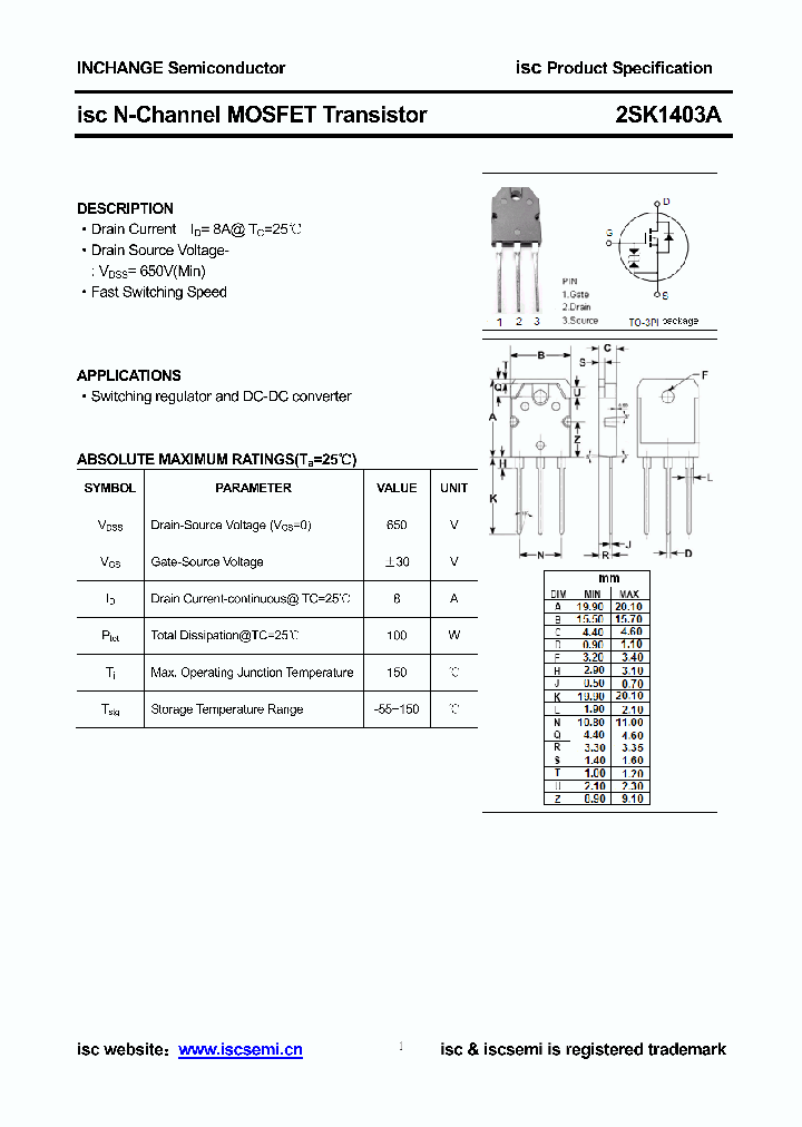 2SK1403A_8998610.PDF Datasheet