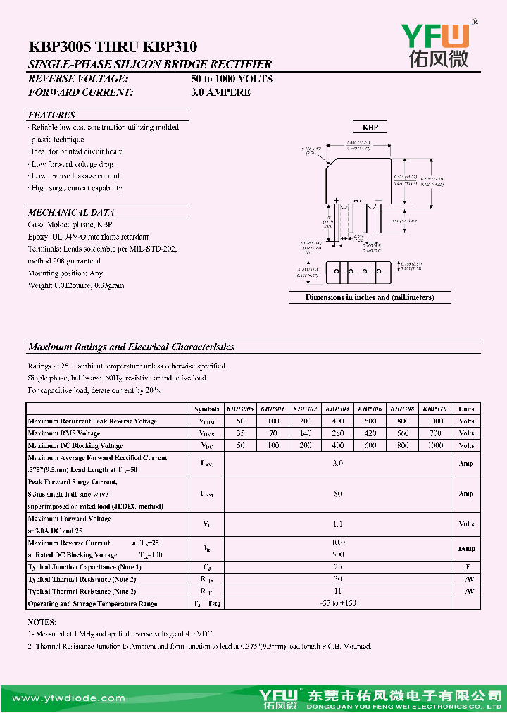 KBP306_8998895.PDF Datasheet