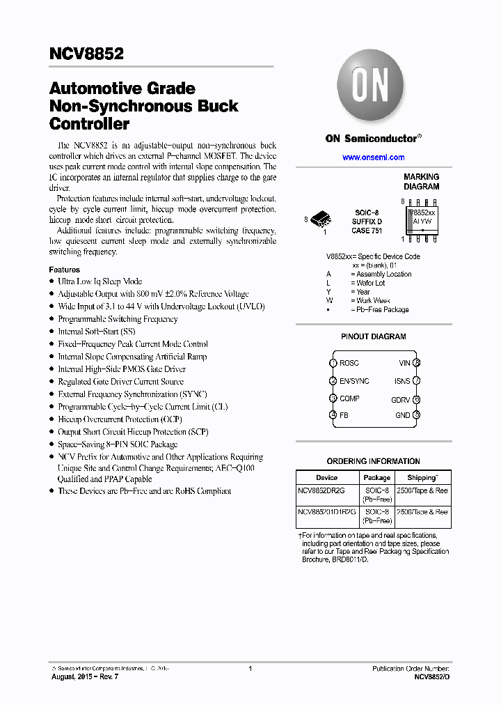 NCV885201D1R2G_8999303.PDF Datasheet