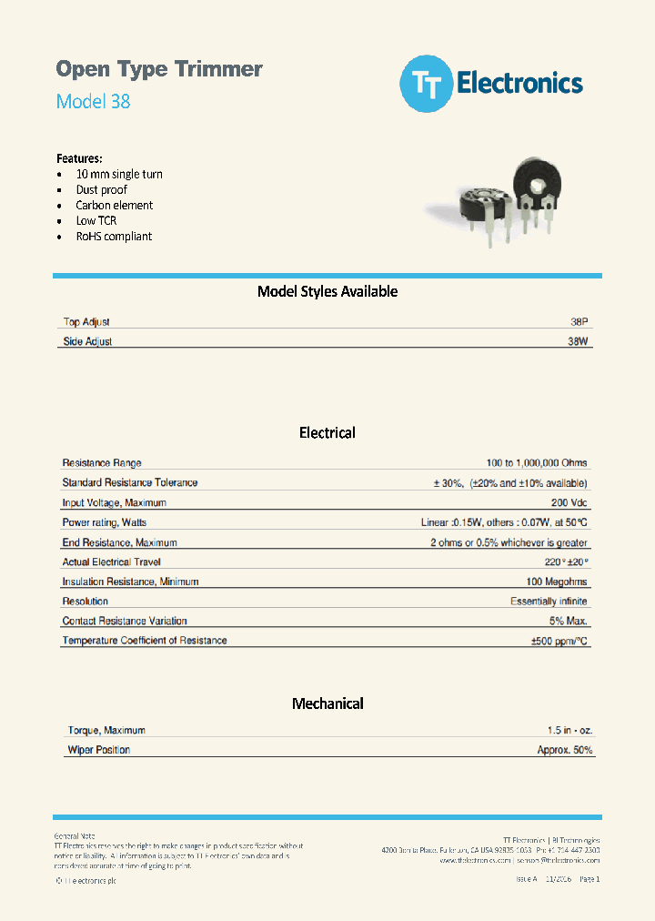 38WLACR100KLF10_8999682.PDF Datasheet