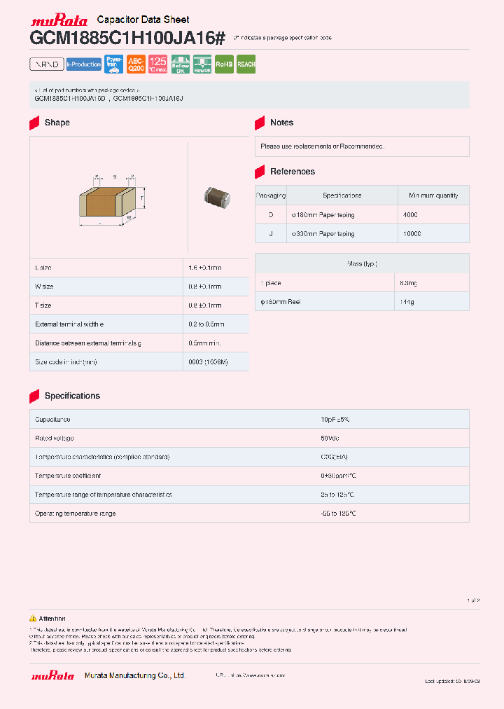 GCM1885C1H100JA16_9002204.PDF Datasheet