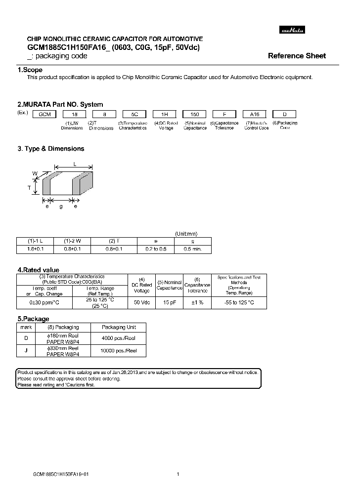 GCM1885C1H150FA16_9002209.PDF Datasheet