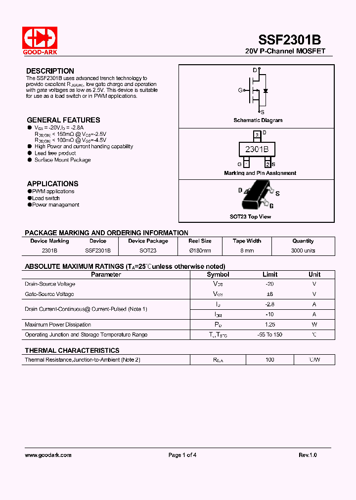 SSF2301B_9005275.PDF Datasheet