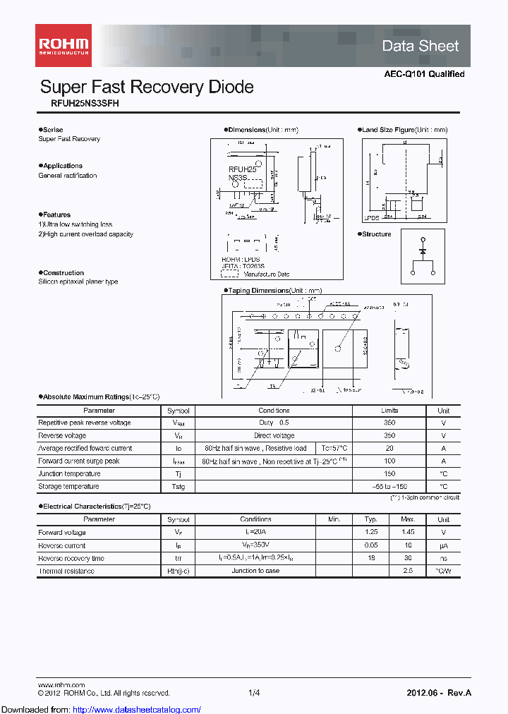 RFUH25NS3SFH_9005502.PDF Datasheet