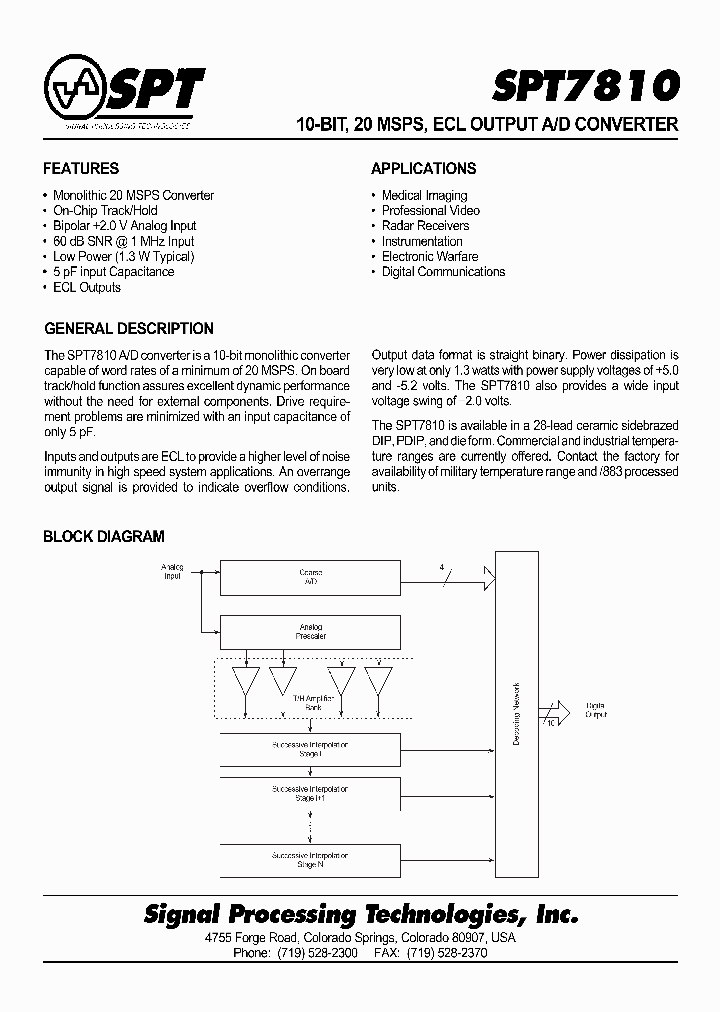 SPT7810BIJ_9005617.PDF Datasheet