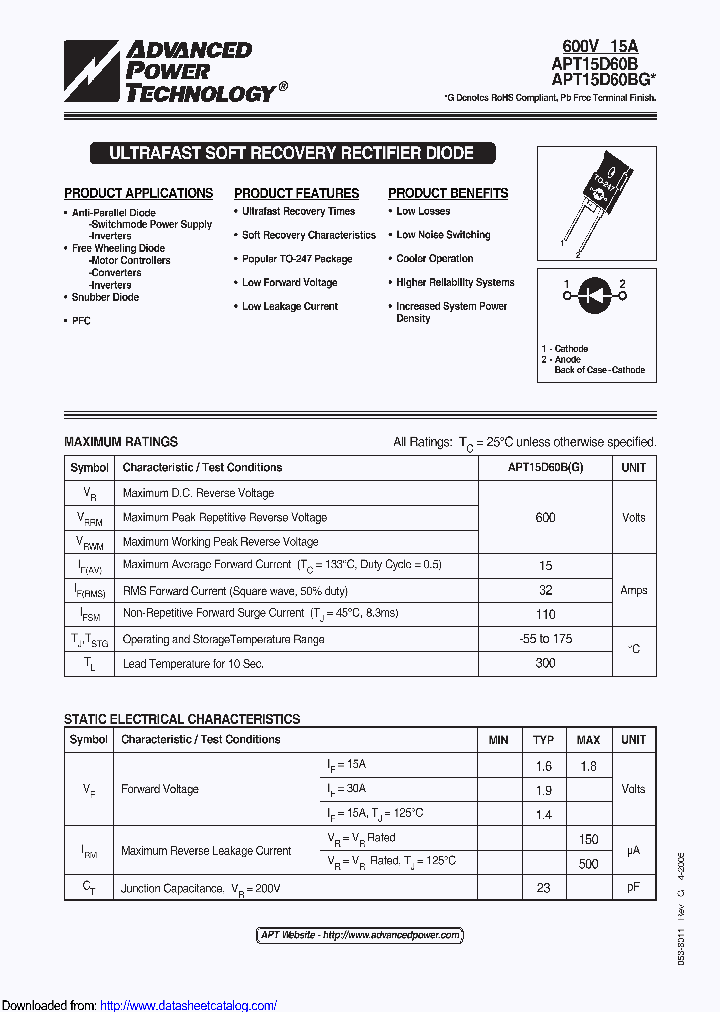 APT15D60BG_9007004.PDF Datasheet