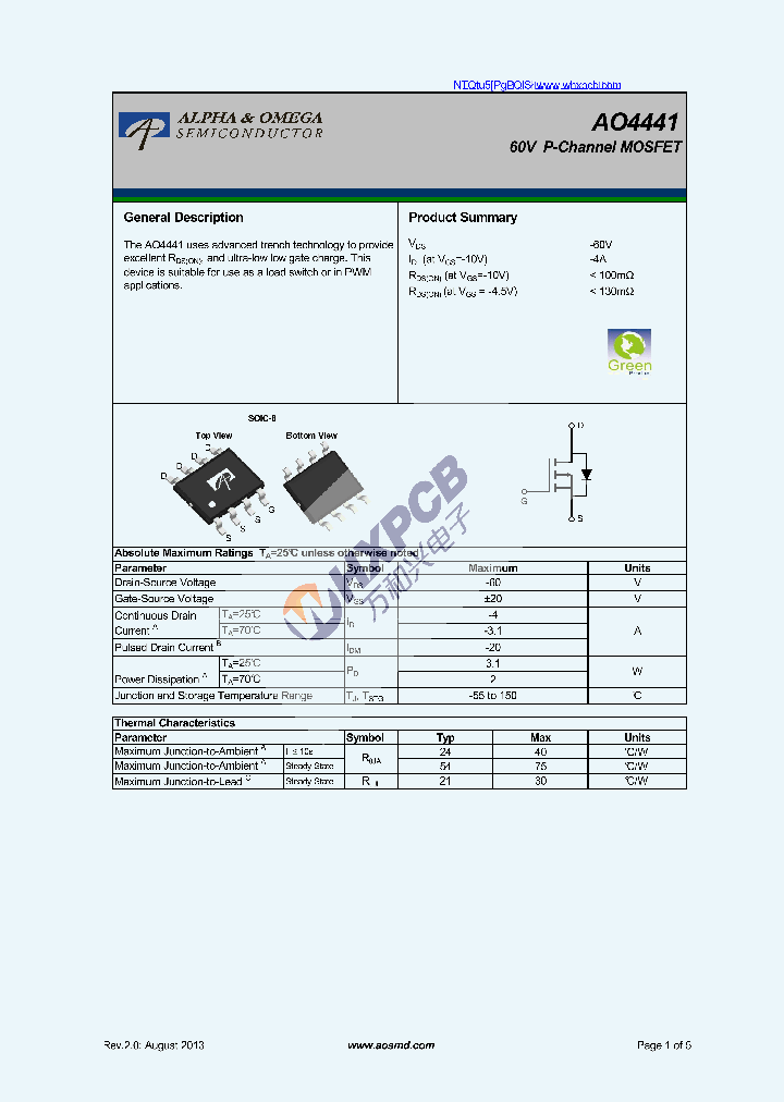 AO4441_9007610.PDF Datasheet