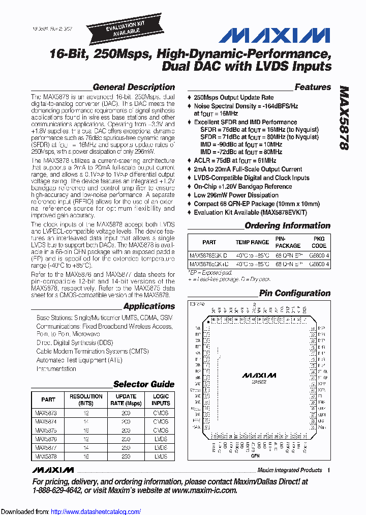 MAX5878EGK-D_9009490.PDF Datasheet