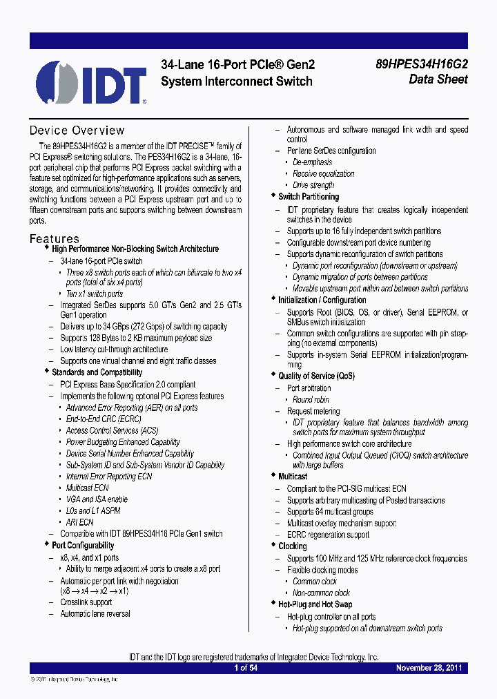 89HPES34H16G2_9013446.PDF Datasheet