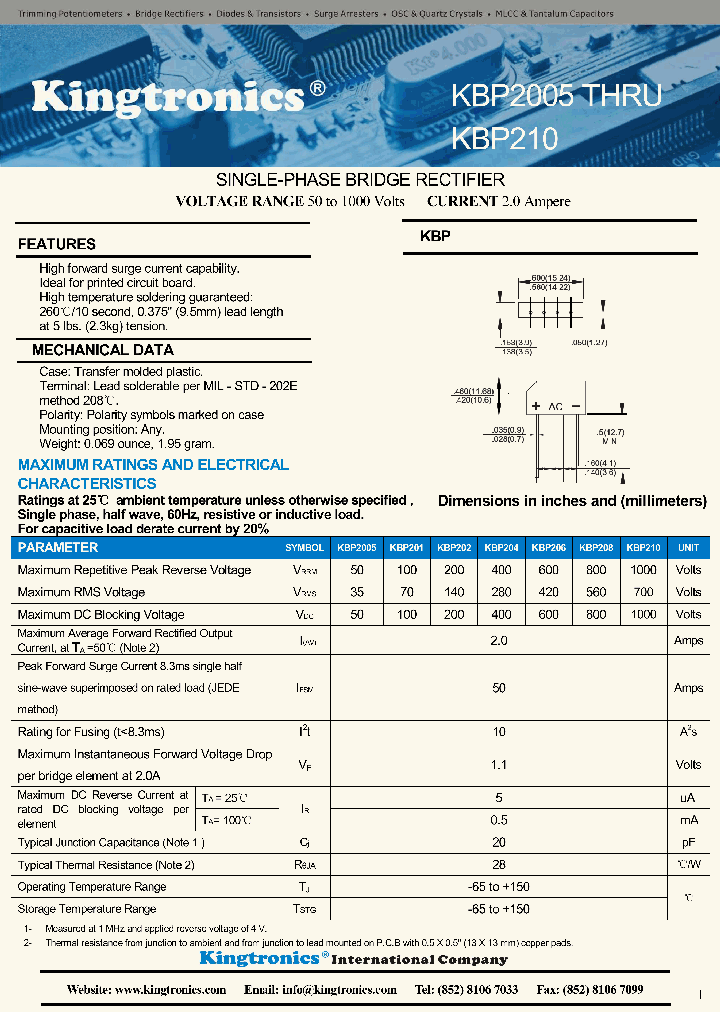 KBP2005-KBP210-16_9013519.PDF Datasheet
