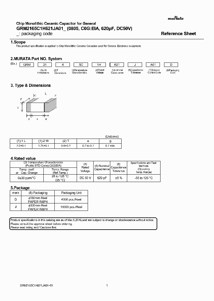 GRM2165C1H621JA01_9014749.PDF Datasheet