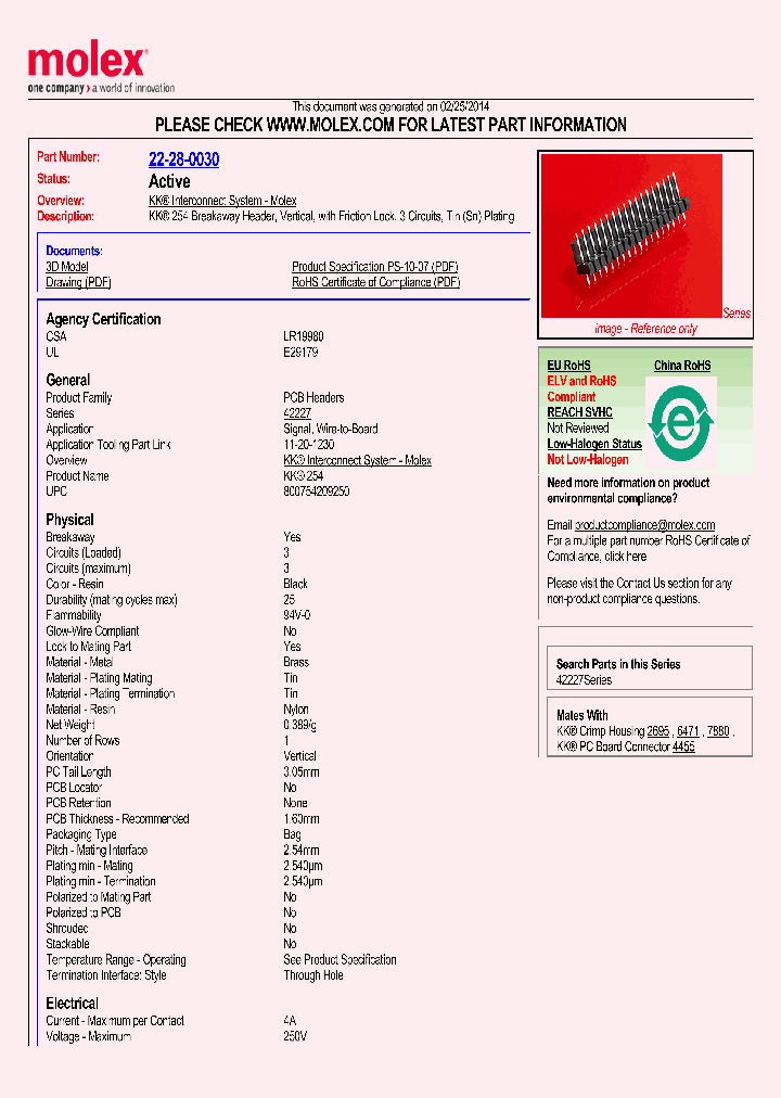 22-28-0030_9015194.PDF Datasheet