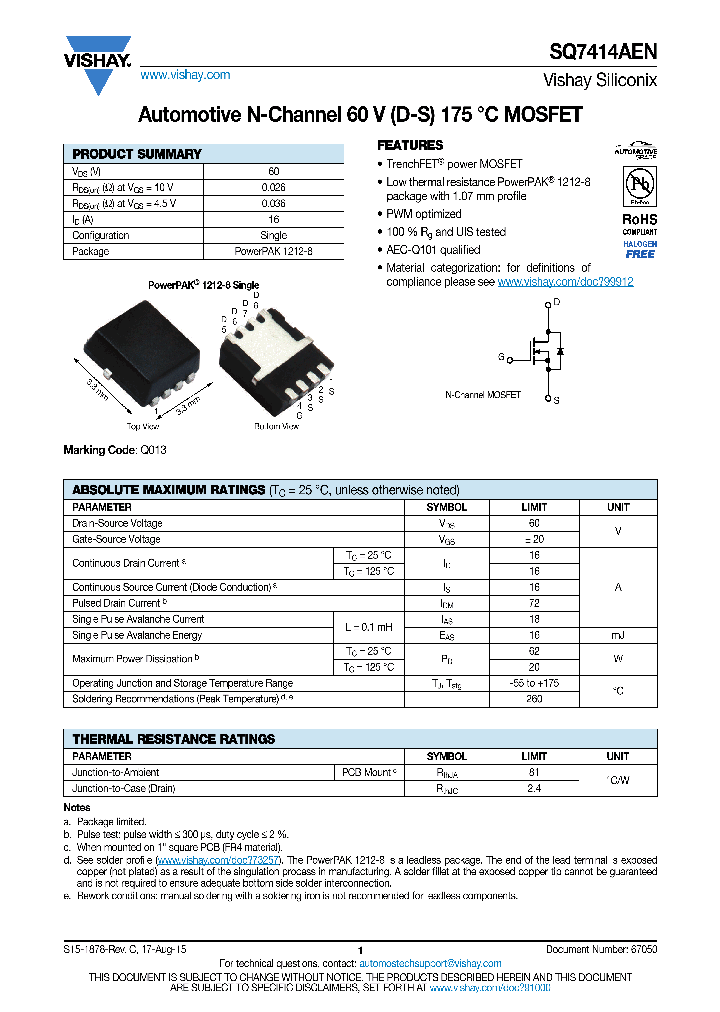 SQ7414AEN_9015626.PDF Datasheet