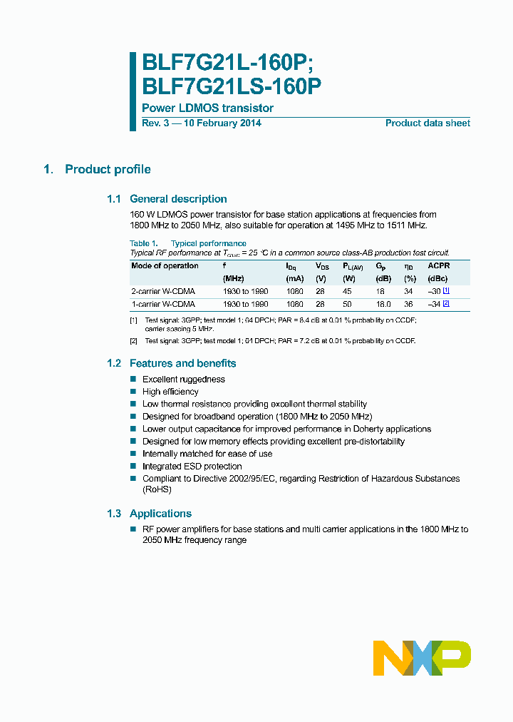 BLF7G21L-160P-15_9015865.PDF Datasheet