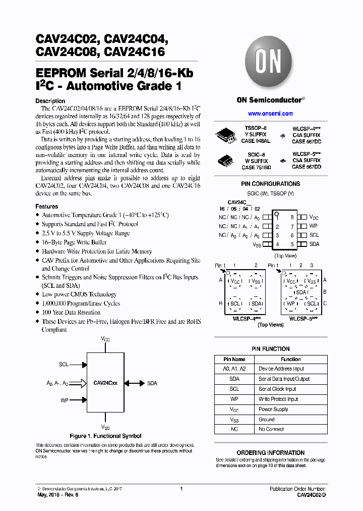 CAV24C08WE-GT3_9019478.PDF Datasheet