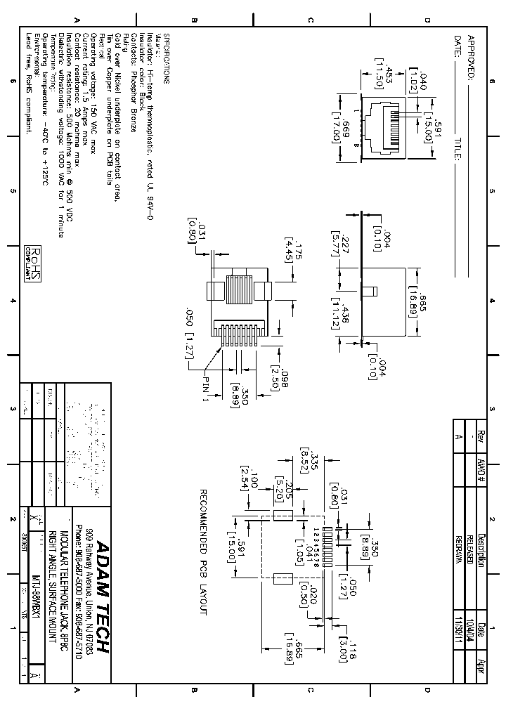 MTJ-88WBX1_9020379.PDF Datasheet