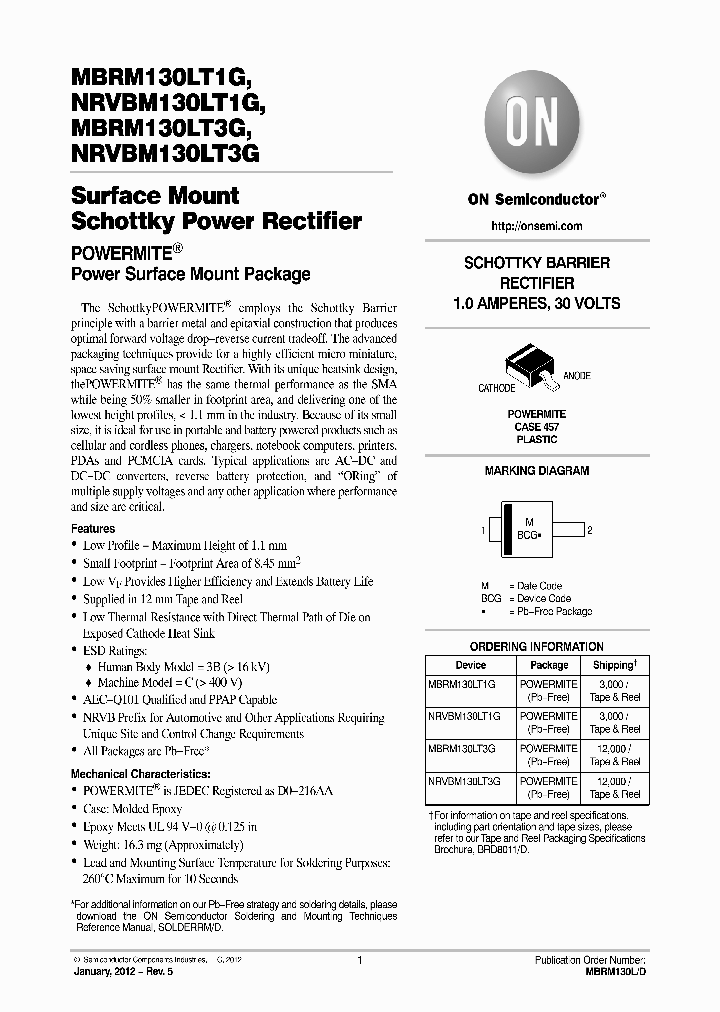 NRVBM130LT1G_9020395.PDF Datasheet