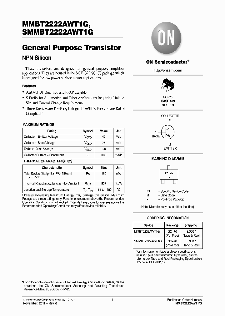 SMMBT2222AWT1G_9020440.PDF Datasheet