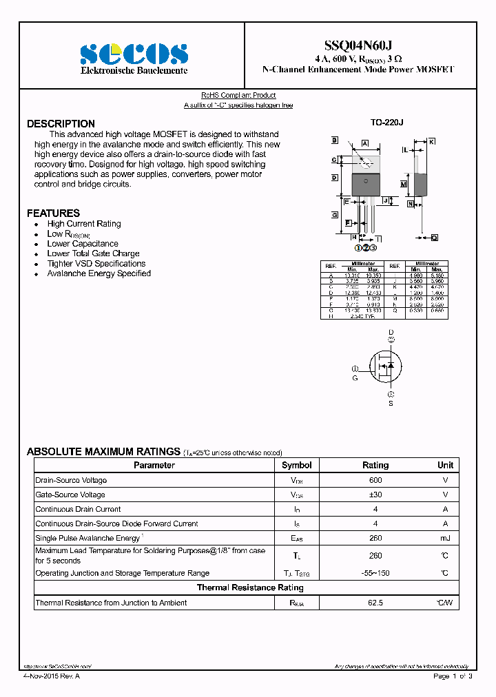 SSQ04N60J_9023729.PDF Datasheet