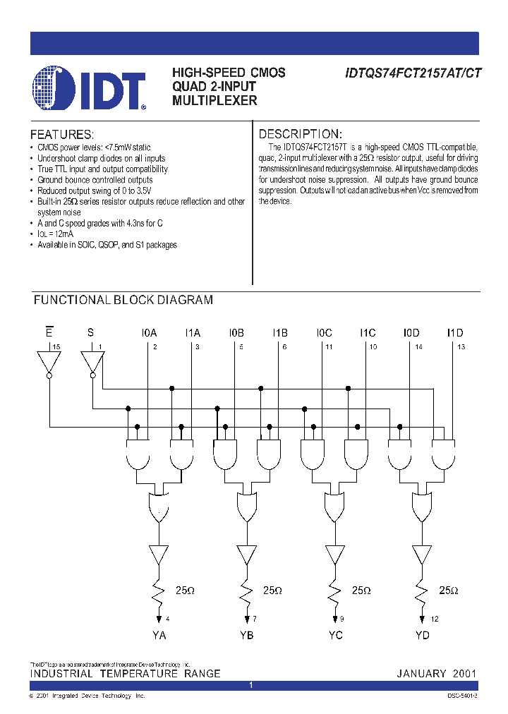 IDTQS74FCT2157AT_9025586.PDF Datasheet