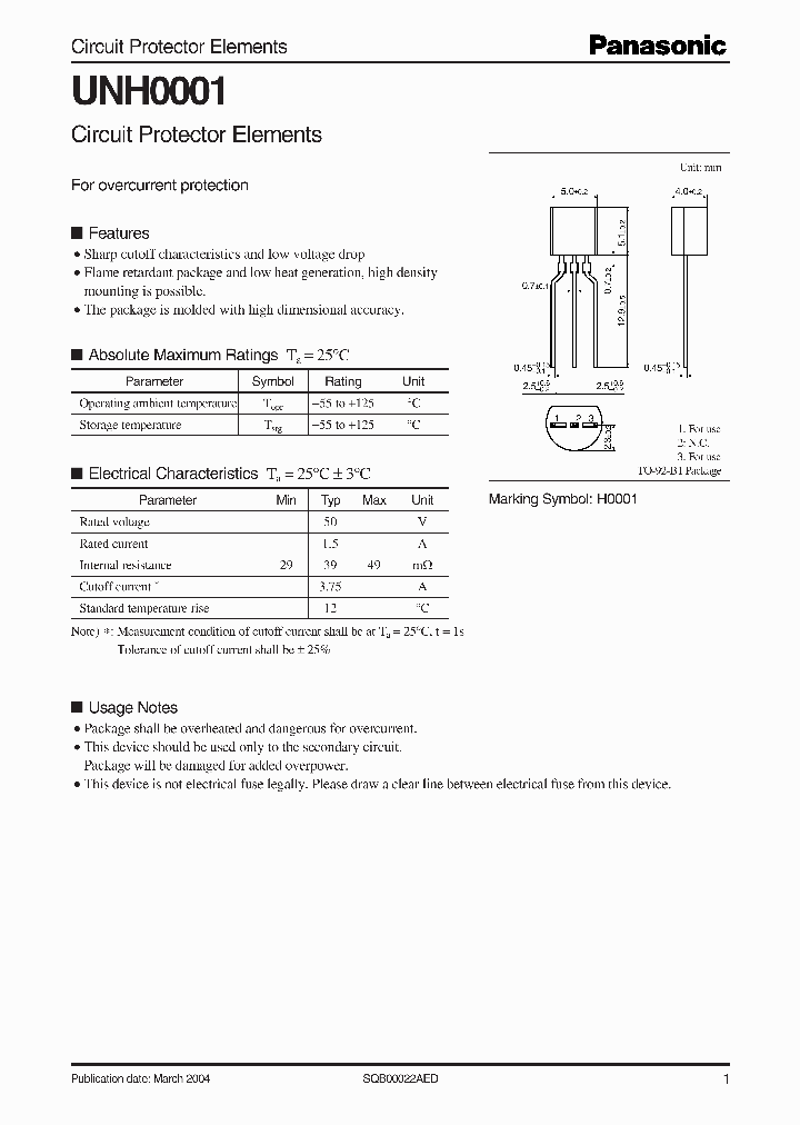 UNH0001_9028382.PDF Datasheet