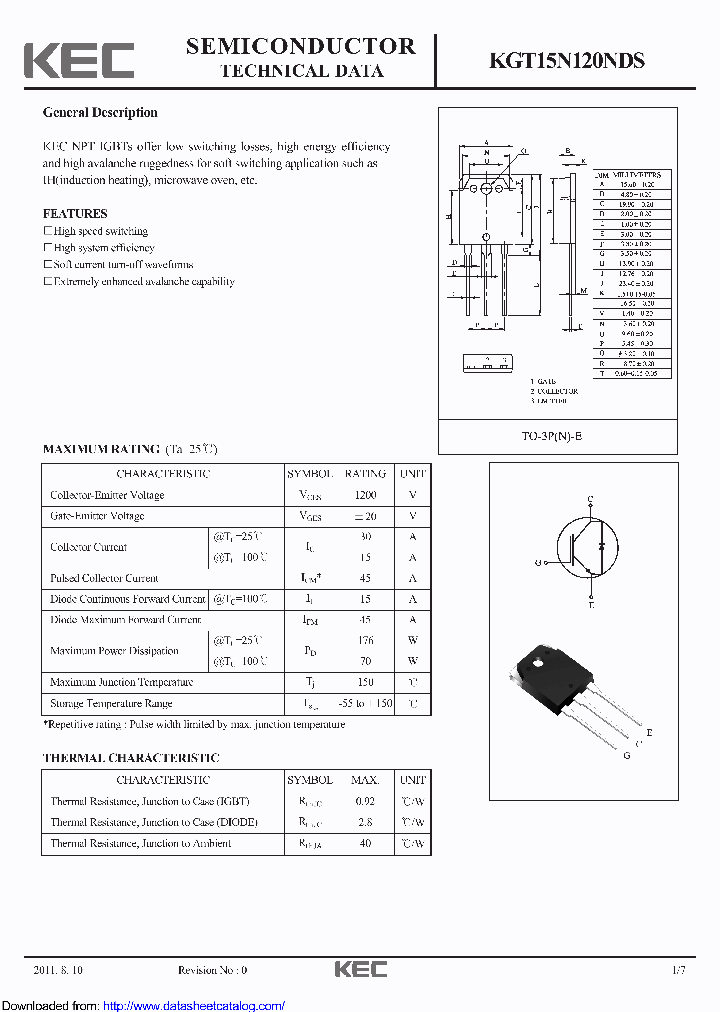 KGT15N120NDS_9029598.PDF Datasheet