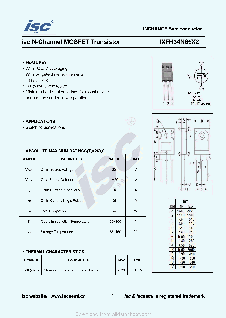 IXFH34N65X2_9029997.PDF Datasheet