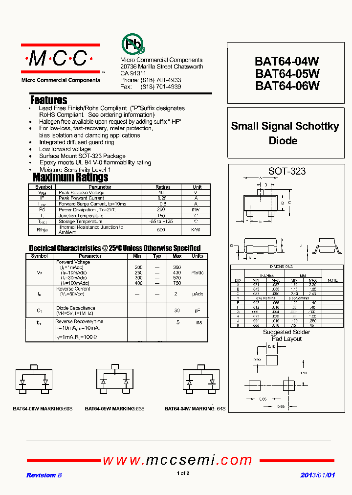 BAT64-04W-13_9031314.PDF Datasheet