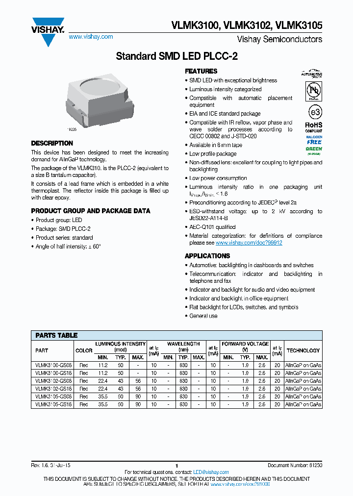 VLMK3100_9031470.PDF Datasheet