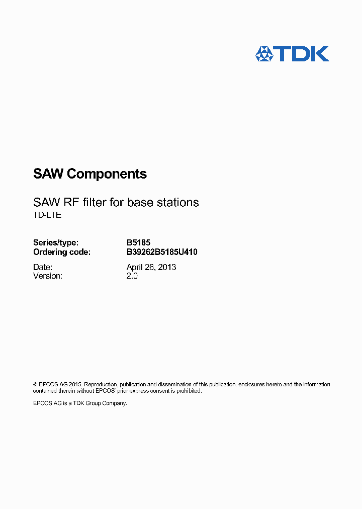 B39262B5185U410_9032723.PDF Datasheet